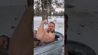 Sub Zero Ice Bath. 🥶🔨 #icebath #ice #challenge