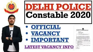Delhi Police Constable Vacancy 2020 // Official Notice Out // Latest Job 12th Pass // All India