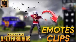 PUBG EMOTES PACK IN NEW LOBBY 🥵 || 4K QUALITY FREE EMOTES CLIPS FOR EDIT 🔥 || UNEDIT EMOTES CLIPS