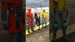 RANDOM SUPERHEROES 2099 Vs Dark Buu Battle #gta5