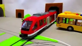 Dickie Toys City Liner Tram Dickie Toys City Train Articulated Trolleybus