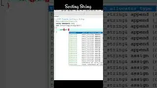 Sorting Array Program in CPP #shorts