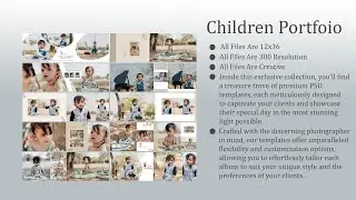 12x36 Album Psd Free Download.(Children Portfolio)