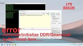 Gagal Flash STB B860H | Error romcode/initialize DDR