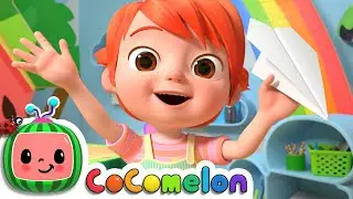 YoYos Arts & Crafts Time: Paper Airplanes | CoComelon Nursery Rhymes & Kids Songs