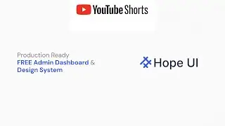 Youtube short - Hope UI | Best Free Open Source  Admin Dashboard UI Kit| Iqonic Design #shorts