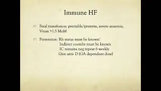 An approach to hydrops fetalis