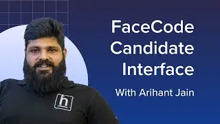 Walkthrough of the Hackerearth FaceCode candidate interface