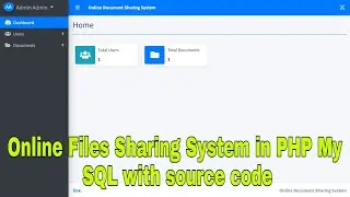 Online Files Sharing System in PHP My  SQL with source code