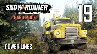 SnowRunner Hard Mode Strategic Walkthrough Ep 19 - Power Lines