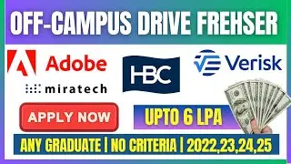 Biggest Offcampus drive for Freshers | Adobe offcampus fresher hiring | Any graduate | No criteria