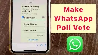 How to Create A Poll on WhatsApp iPhone.