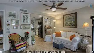 Priced at $134,000 - 477 S PASEO CERRO D, Green Valley, AZ 85614