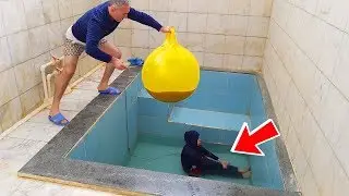 İn The Pool BALLOON in COCA Cola  PRANK!  ONLY BALLOON COCA COLA hair KEREM'İN JOKE 1