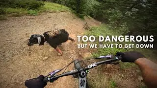 Nightmare situation on the World's Steepest Mountain Bike Trail