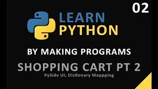 Learn Python By Making Programs - Shopping Cart [Part 02]