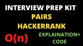 Pairs hackerrank solution