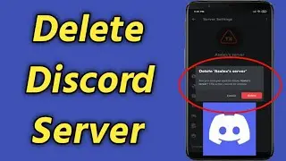 How to Delete a Discord Server on Mobile | Delete Your Discord Server