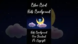 Blue Bird Loop Cartoon - Life Living - 2D Animation - HQ Video - Free to Use - No Copyright