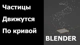 Памятка как привязать частицы к кривой Blender