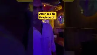 After bug fix our developer party