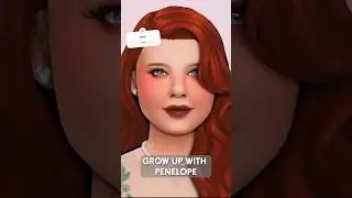 Grow up with Penelope 💚 #thesims #sims4 #bridgerton