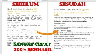 Cara Mengatasi Spasi Berantakan atau Terlalu jauh Yang Dicopy dari PDF atau Website