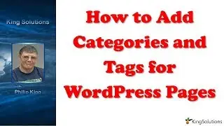 How to Add Categories and Tags for WordPress Pages