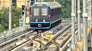 Metro Train Changing Track Pune Metro Viman Nagar Kalyani Nagar