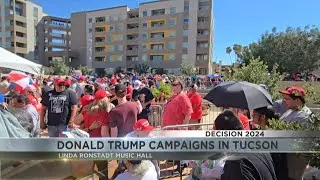 Trump delivering remarks in Tucson