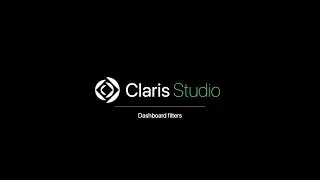 Claris Studio: Dashboard filters