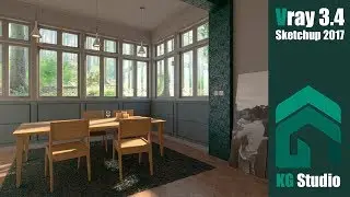 vray 3.4 Sketchup 2017 Modeling and Rendering Interior