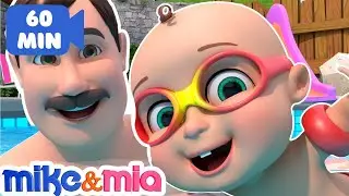 Swimming Song | Baby Learns to Swim | Nursery Rhymes
