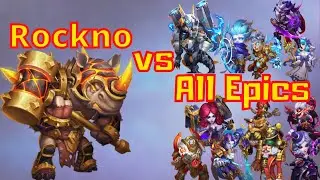 Rockno vs all Epic heroes ever released Castle Clash #ASG