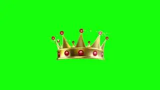 3d queen crown spinning 360 green screen footage (only free subscribers )