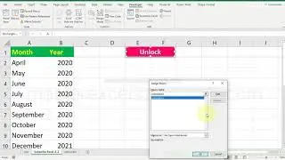 how to Unprotect worksheet in excel using vba | Simple vba code