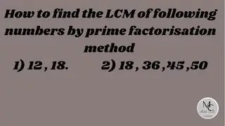 How to find LCM Quickly by prime factorisation method  🤔 // Competitive exam // Basic maths #video