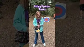 Rating our Family's Backward Pancake Tosses 🥞🎯 | Ballinger Family #familycamp #summercamp