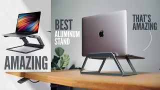 Best Aluminium Laptop Stand under 2000 | Almunium Laptop Stand 360* rotating 🔸makbook laptop stand