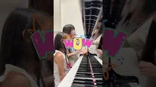🎹 She did it with both hands in just one try!!!