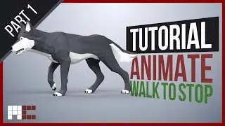 Transition from Walk to Stand Using Local Weights (Part 1/2) - 3ds Max CAT Animation Tutorial