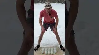 How Strong are Snowballs #snow #asmr #shorts