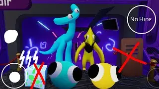 No Hide Challenge In Rainbow Friends 2 Playing As Yellow And Cyan Lookies Full Gameplay