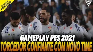 NOVO TIME COM RAÇA DÁ ESPERANÇA PARA TORCIDA - GAMEPLAY PES 2021 - 60 FPS - SADAN GAMER - PC