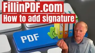 Fillable PDF form hosting - how to add a signature