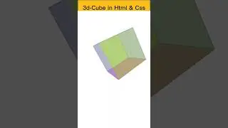 3d Cube in html  and Css😜😜🥰🥰 || coding status whatsapp😍😜 #shorts  #programming #css  #html #viral