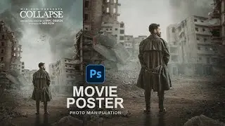 COLLAPSE Movie Poster Photo Manipulation in Photoshop