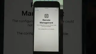 How to bypass Remote Management iPhone|All iPhone support |mdm bypass| remove mdm from iphone