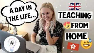 TEACHING FROM HOME: A Day in the Life (My Routine, Virtual Lessons) VLOG