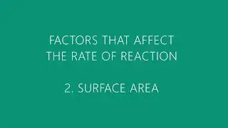 Effect of Surface Area on the Rate of Reaction - a Virtual Experiment